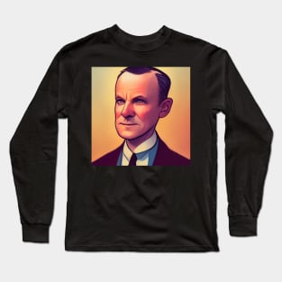 Calvin Coolidge | Comics Style Long Sleeve T-Shirt